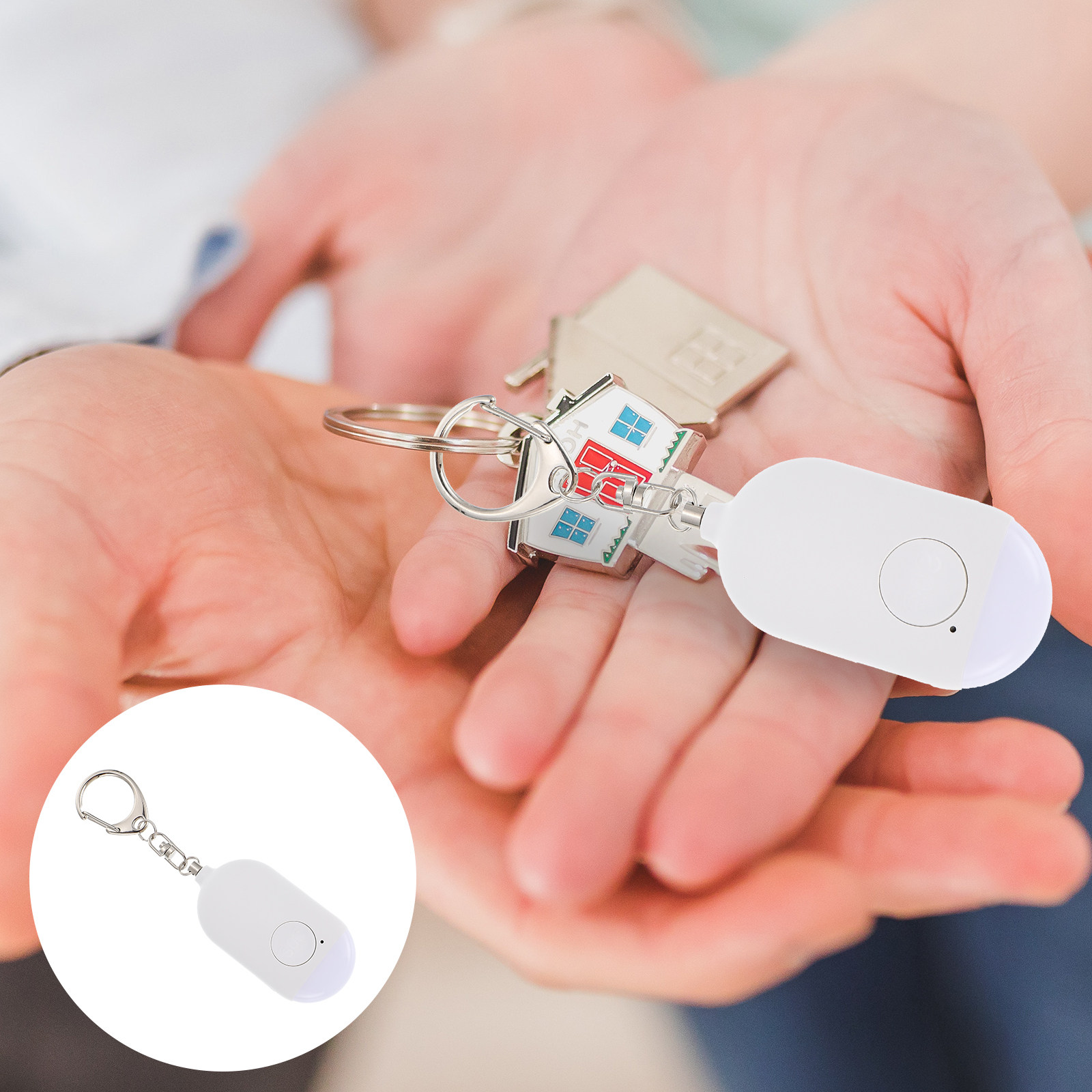 Personal Alarm Keychain - 1Set Alarm Pribadi Mini Portabel Isi