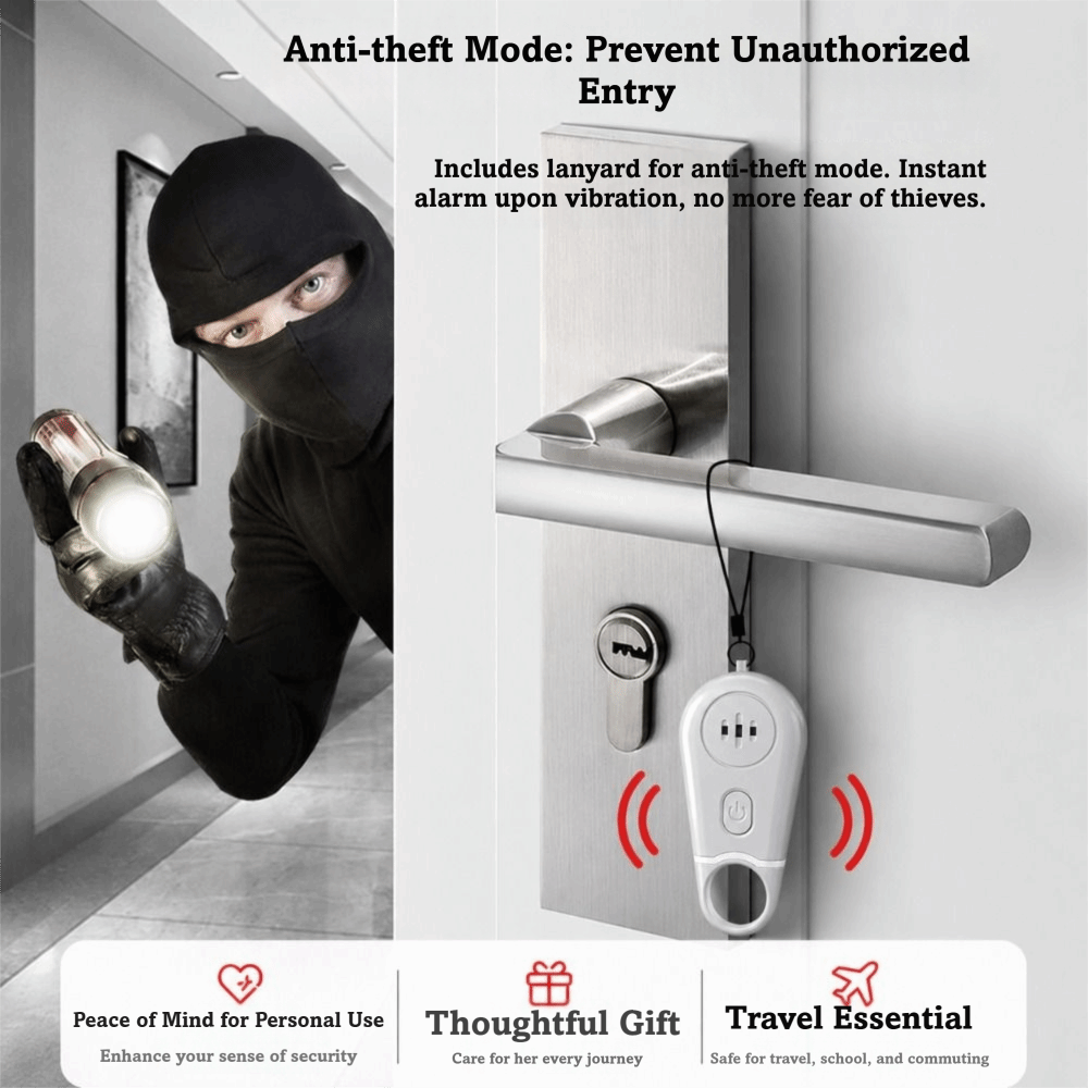 Personal Alarm Keychain - Alarm Keamanan Pribadi Portabel Sirene Keras
