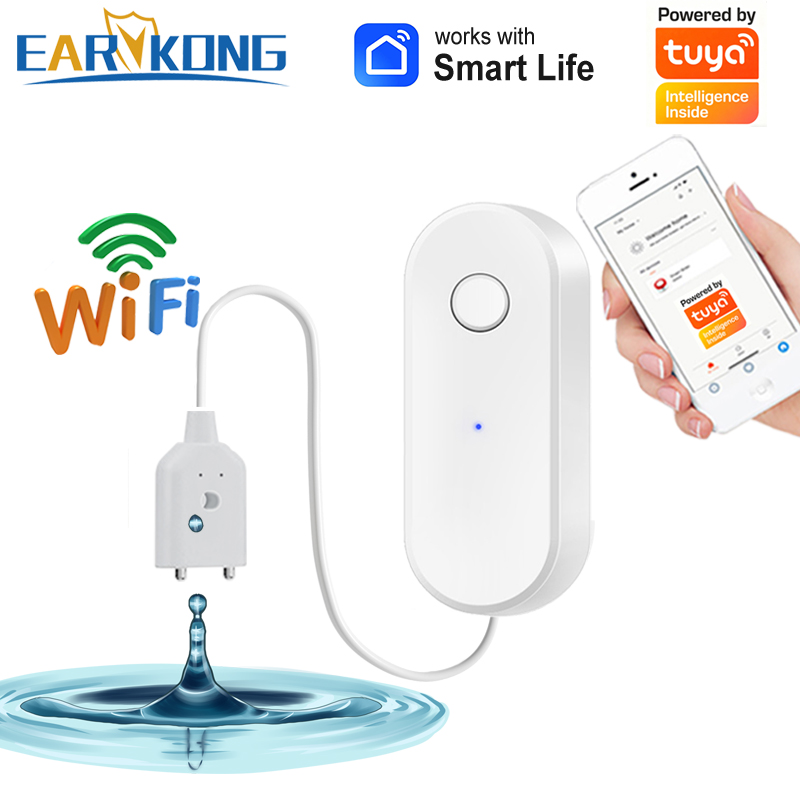 Water Alarm Sensor - Tuya WiFi Sensor kebocoran air pintar,