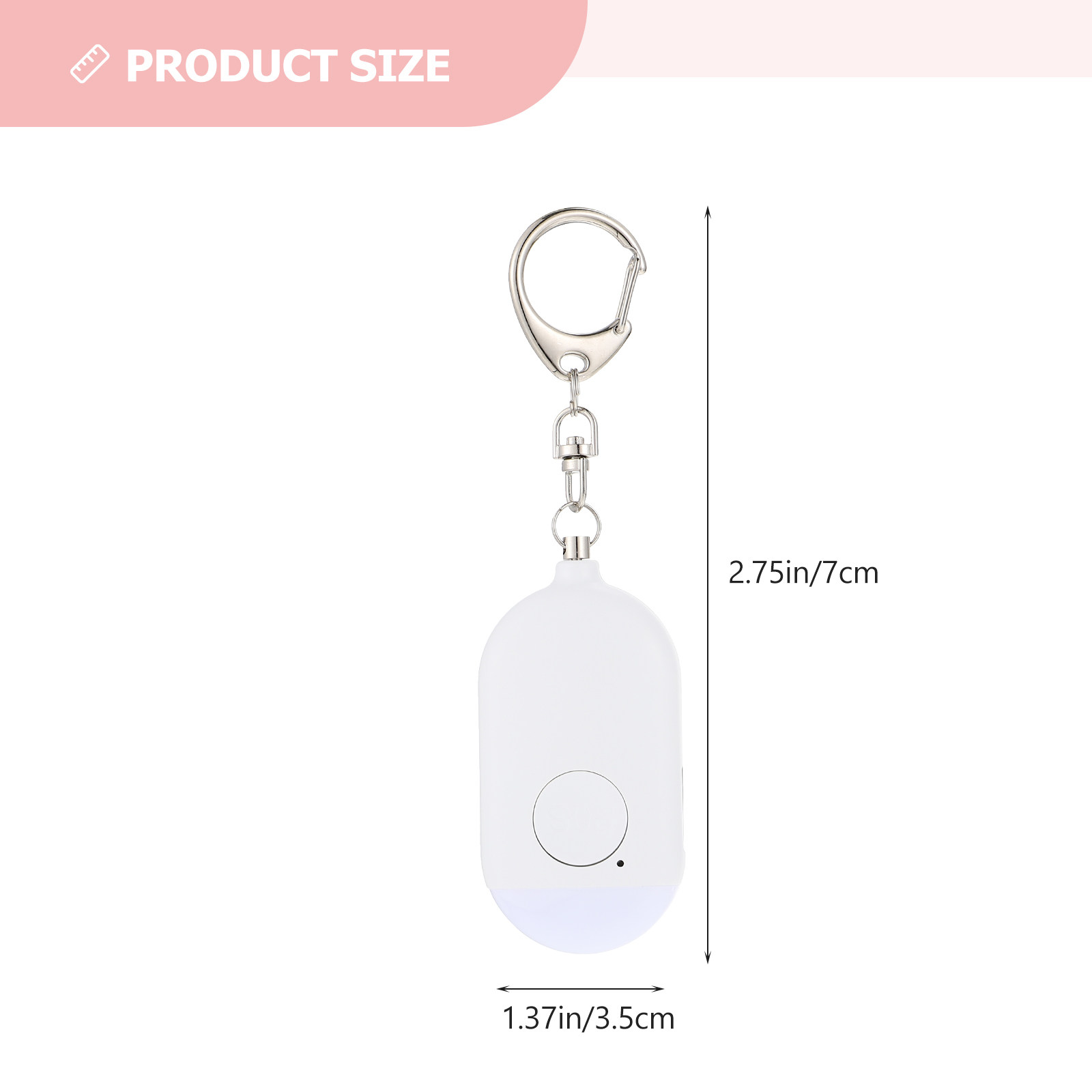1Set Alarm Pribadi Mini Portab - Personal Alarm Keychain ulasan dan harga