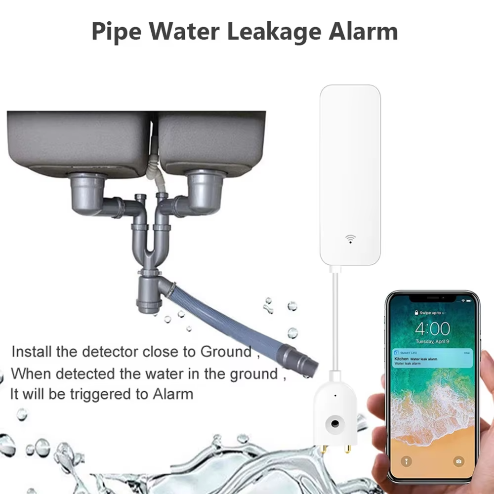 ZigBee WiFi Sensor Kebocoran A - Water Alarm Sensor ulasan dan harga