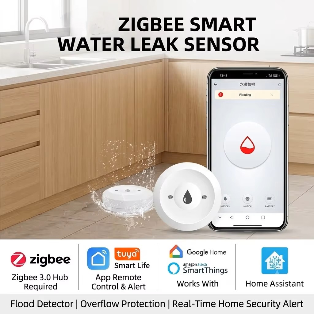 Sensor Kebocoran Air Pintar Zi - Water Alarm Sensor ulasan dan harga